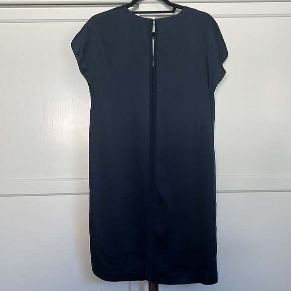 MIH - Navy 100% Silk Mini Sheath Dress. Small. - Picture 4 of 5
